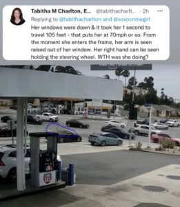 PHOTO Nicole Linton Stuck Her Entire Left Arm Out The Drivers Side Window To Flip Off People Telling Her To Slow Down
