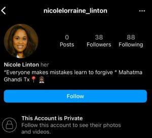 PHOTO Nicole Linton's Instagram Is Private Which Is Probably A Good Thing Following Windsor Hills Crash