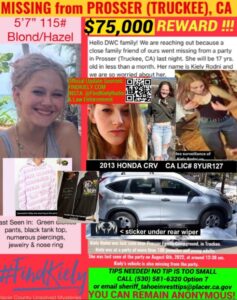 PHOTO Reward For Helping Find Kiely Rodni Is Up To $75000