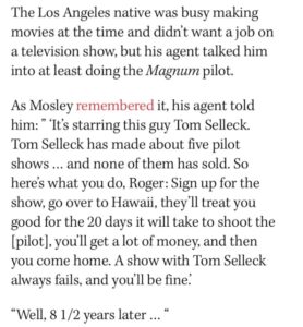 PHOTO Roger Mosley Originally Didn't Want To Be An Actor In Magnum PI But He Was Convinced By His Agent