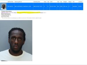 PHOTO Taurean Prince's Booking Sheet Says He Was Booked Into Jail In Miami At 751 PM Eastern Time Thursday Night