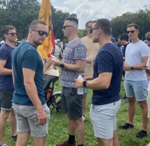 PHOTO Trump Supporters Basically Started A Party Outside Of Open Land Next To Mar-A-Lago After Raid Ended At 7 PM Local Time