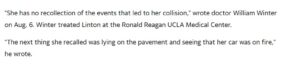 PHOTO UCLA Doctor Says Nicole Linton Has No Idea What Happening During Crash Because She Wasn't Concious