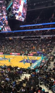 PHOTO View Of Nicole Linton's Lower Level Seats At Charlotte Hornets Game