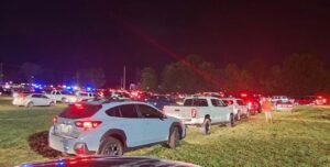 PHOTO Visitors Of Fair In Fayetteville Were So Anxious To Drive Out Of Parking Lot After Gunman Was Long Gone