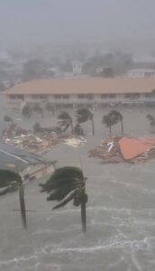 PHOTO 2 Homes Swept Off Their Foundation In Fort Myers And All That's Left Is A Pile Of Wood