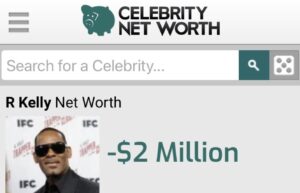 PHOTO After Being Found Guilty And Having To Pay Out R Kelly Has A -$2 Million Net Worth