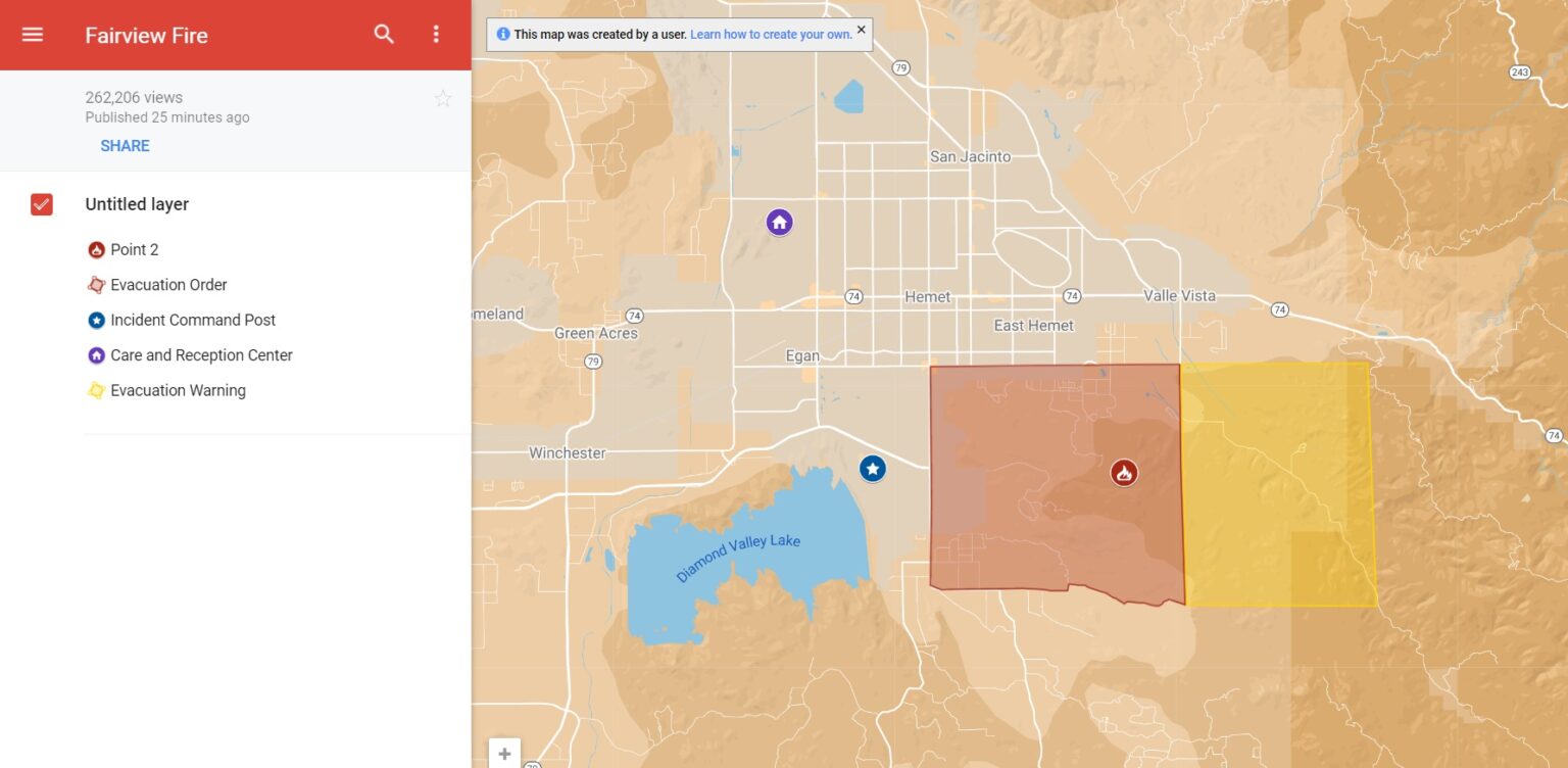 PHOTO As Of 12 AM PST Homes On Bautista Canyon Road In Hemet Are