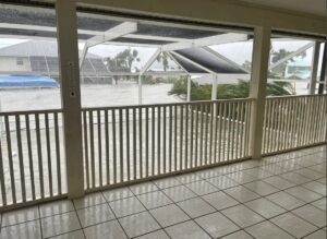 PHOTO Close Up Of Storm Surge In Fort Myers Beach Where Houses Are All Flood Damaged