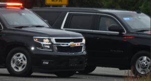 PHOTO Donald Trump Was Looking Rushed At Morristown Municipal Airport in Morristown NJ En Route To DC