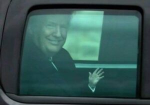 PHOTO Donald Trump Waving With His Small Alien Hand Meme