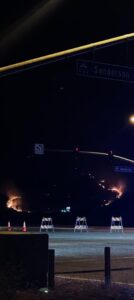 PHOTO Fire In Hemet From Sanderson Avenue Is Showing It's Surroudning WCA