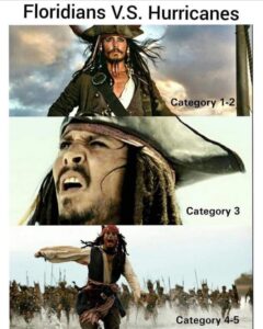 PHOTO Floridians Vs Hurricanes Captain Jack Sparrow Meme