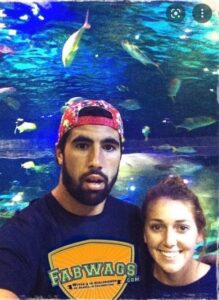 PHOTO Gavin Escobar At The Aquarium With His Wife Sarah In A Fabwags.com T-Shirt