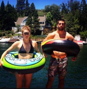 PHOTO Gavin Escobar Swimming On Floaties With His Wife At Lake Arrowhead