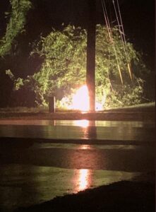 PHOTO Giant Fireball Across The Street From Neighborhood In Deltona Florida Started A Fire This Morning