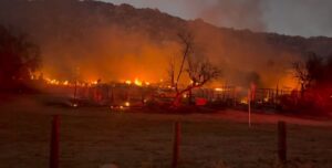 PHOTO Home On Gibbel Road In Hemet California Burned Completely Down To The Slab