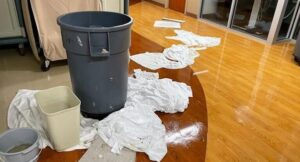 PHOTO Hospital In Port Charlotte Florida Had To Mop Up Water From Hurricane Ian Storm Surge