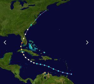 PHOTO Hurricane Ian's Path And Sudden Shift East Looks Exactly Like Hurricane Charlie