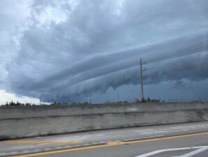 PHOTO Hurricane Ian's Rain Bands Are Making The Clouds Look Like The Sky Is Going To Fall On The Entire State Of Florida