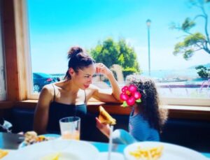 PHOTO Ime Udoka's Mistress Allison Eating Lunch With Her Daughter From The Man She Cheated On