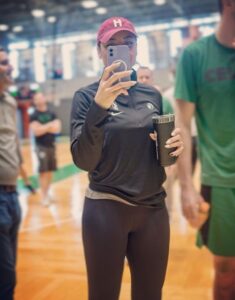 PHOTO Ime Udoka's Mistress Taking Selfie At Celtics Practice In Tightest Clothes She Owns