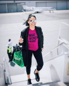 PHOTO Ime Udoka's Mistress Wearing A What Women Want T-Shirt While Boarding Celtics Team Plane