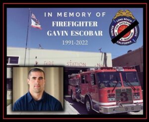 PHOTO Long Beach Fire Department Honors Memory Of Gavin Escobar Who Died At 31 Today Rock Climbing In California