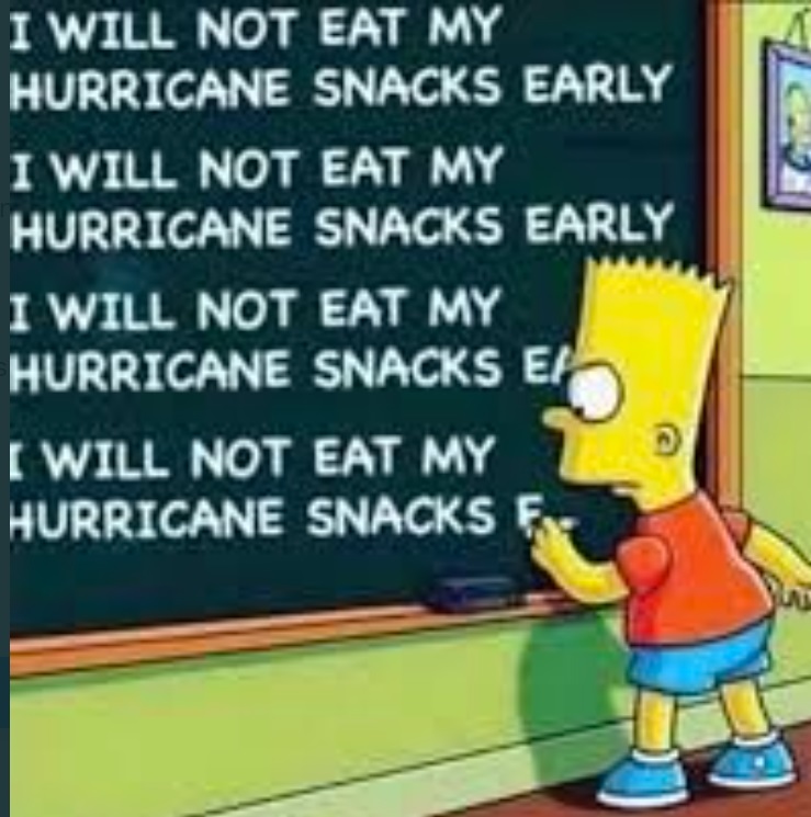 PHOTO Me Getting Ready For Hurricane Ian I Will Not Eat Hurricane ...