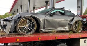 PHOTO Myles Garrett Total His Porsche GT3 So Badly It Looked Like A Junk Car Afterward