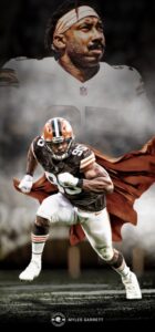 PHOTO Myles Garrett Wearing Superman Cape After Surviving Rollover Crash