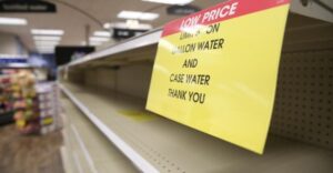 PHOTO No Gallon's Or Cases Of Water Left In Jackson Mississippi Grocery Stores