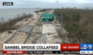 PHOTO None Of The Roads In Sanibel Florida Are Drivable If There Even Are Roads Remaining In Most Places