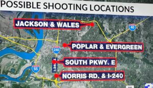 PHOTO Of 4 Shooting Locations Ezekiel Kelly Shot People At Point Blank Range In Memphis