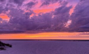 PHOTO Of Amazing Sky Over Clearwater Beach Florida Before Hurricane Ian Comes In And Impacts The Area