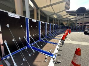 PHOTO Of Heavy Duty AquaFence That Was Built Around Tampa General Hospital To Stop Storm Surge From Damaging Building