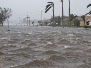 PHOTO Of Hurricane Ian Pushing Into South Side of Cape Coral Florida And Badly Flooding The Streets