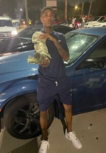 PHOTO Of Memphis Shooter Zeek Huncho's Blue Car He Crashed While On The Run From Police