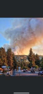 PHOTO Of Radford Fire From Big Bear Blvd Facing Snow Summit