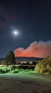 PHOTO Of Radford Fire From Interlaken Shopping Center In Big Bear Lake California