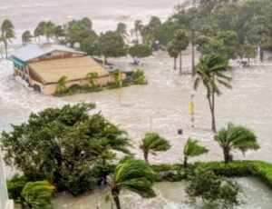 PHOTO Of Storm Surge Flooding From Bonita Beach Road In Bonita Spring Florida