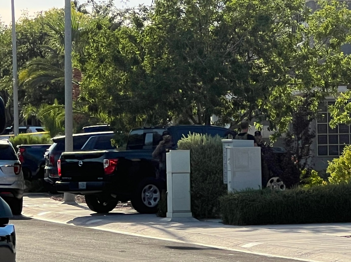 PHOTO Of Unmarked Police Vehicles Outside Of Robert Telles' House ...