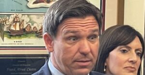 PHOTO Ron DeSantis' Eyes Popping Out Of His Head Like You Don't Believe Me Meme