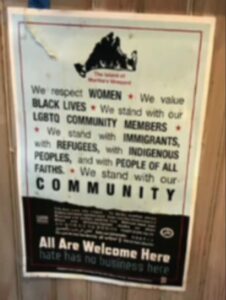 PHOTO Sign On A Building In Martha's Vineyard Says We Stand With Immigrants