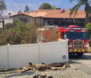 PHOTO Structure Protection Is Now In Place On Gibbel Road In Hemet