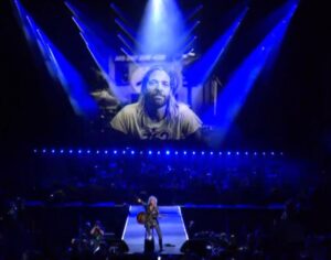 PHOTO Taylor Hawkins' Face Projected On Stage During Tribute Band Concert