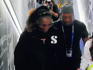 PHOTO Tiger Woods Walking Back Into The Tunnel With Serena Williams After She Advances In US Open