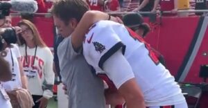PHOTO Tom Brady's Kids On Buccaneers Sideline Cheering Him On Hugging Him Before Game Without His Wife Gisele