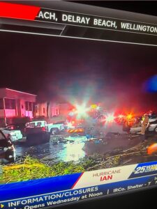 PHOTO View From Parking Lot Of Apartment Complex That Was Destroyed By Tornado At Kings Point In Delray Beach FL