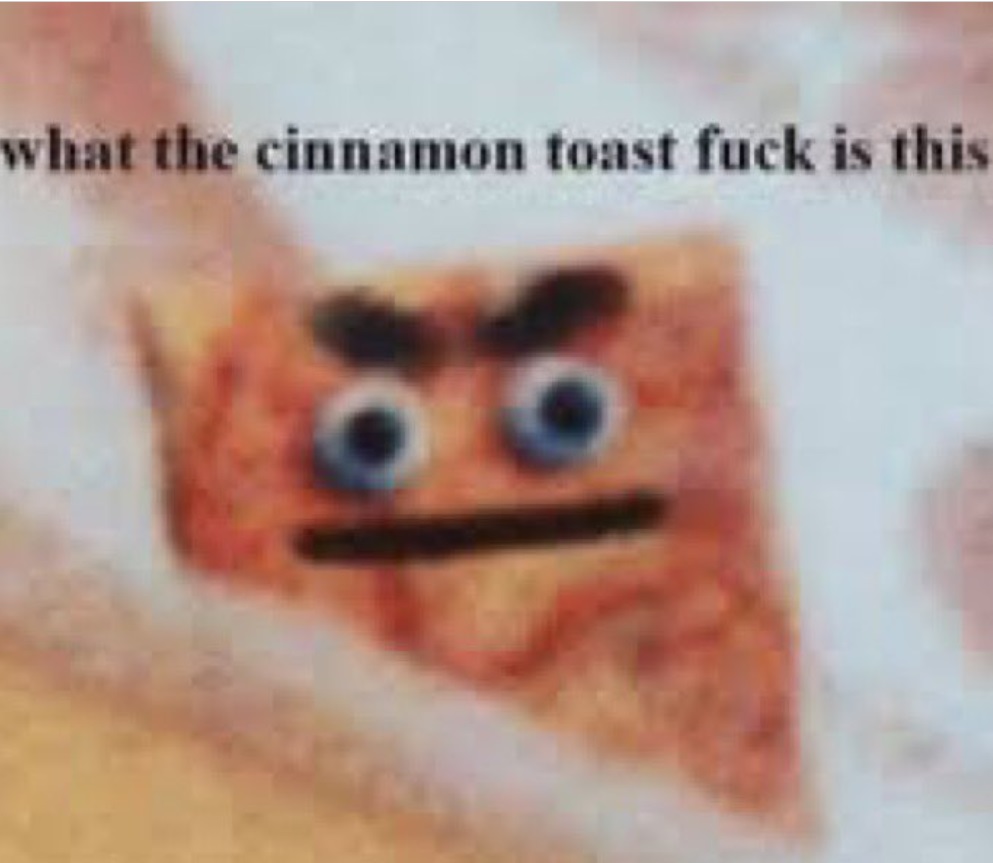 PHOTO What The Cinnamon Toast F*ck Is This Meme